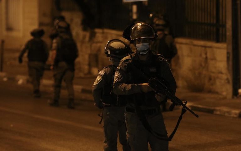 جانب من المواجهات في بيت لحم بالضفة