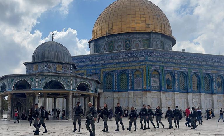 جانب من مسيرة الأقصى اليوم