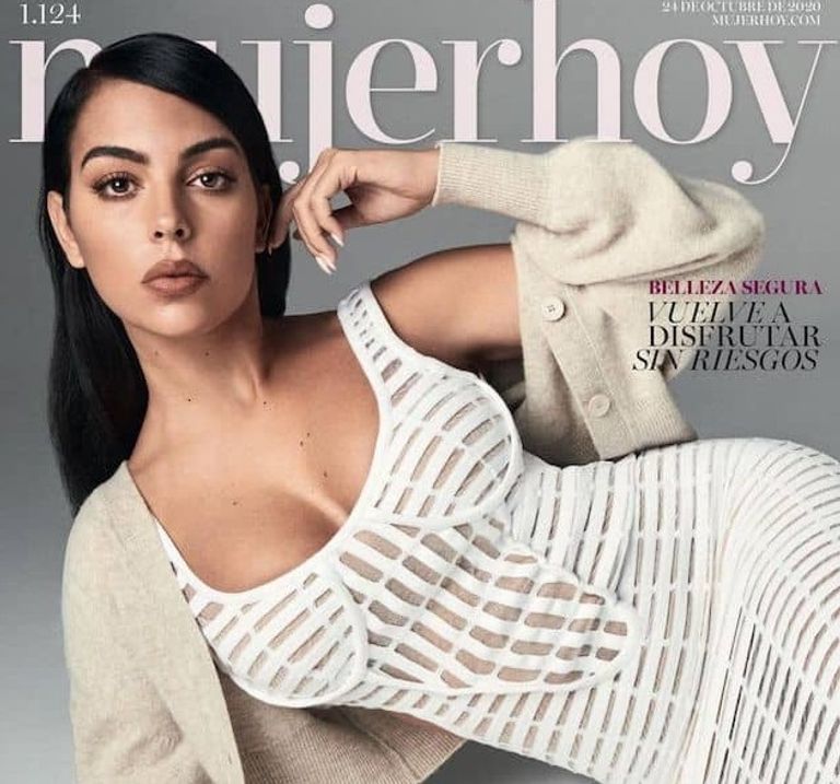 جورجينا رودريجيز على غلاف إحدى المجلات كريستيانو رونالدو وجورجينا رودريجيز