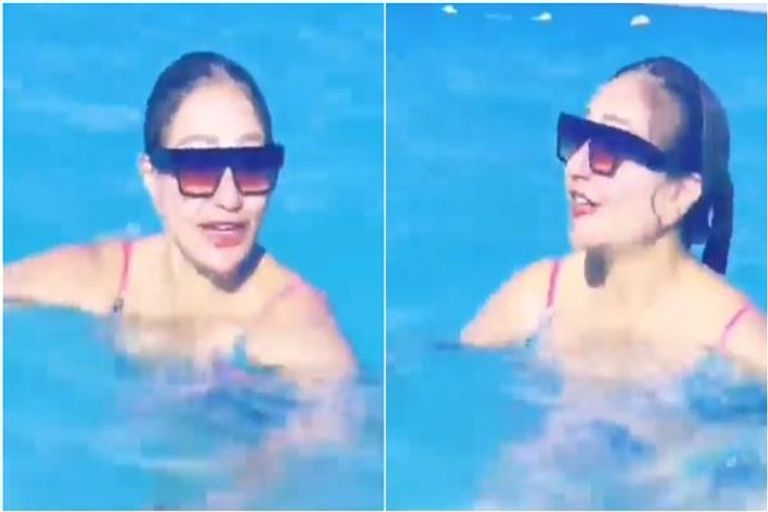 ليلى علوي في البحر 