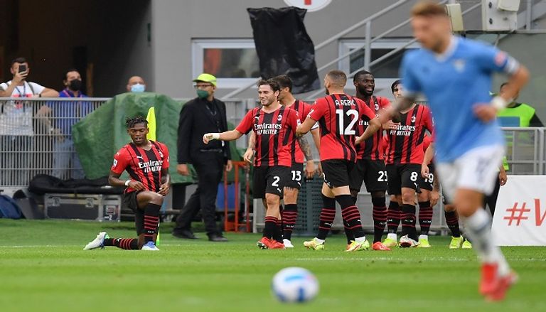 ميلان ضد لاتسيو زلاتان إبراهيموفيتش مهاجم ميلان