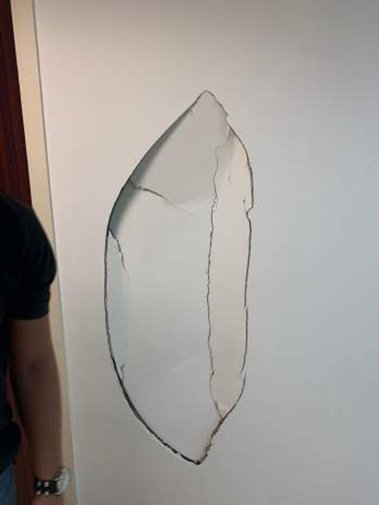 عكر أثناء دخولها لمقر وزارة الخارجية اللبنانية