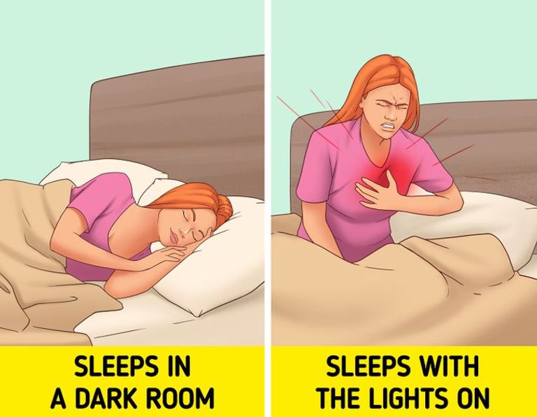 أضرار النوم والأنوار مضاءة على صحة القلب - تعبيرية