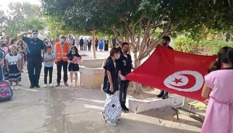 صورة للعودة المدرسية الجديدة في تونس