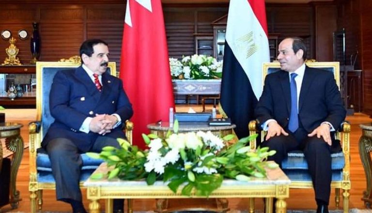 لقاء الرئيس المصري والعاهل البحريني