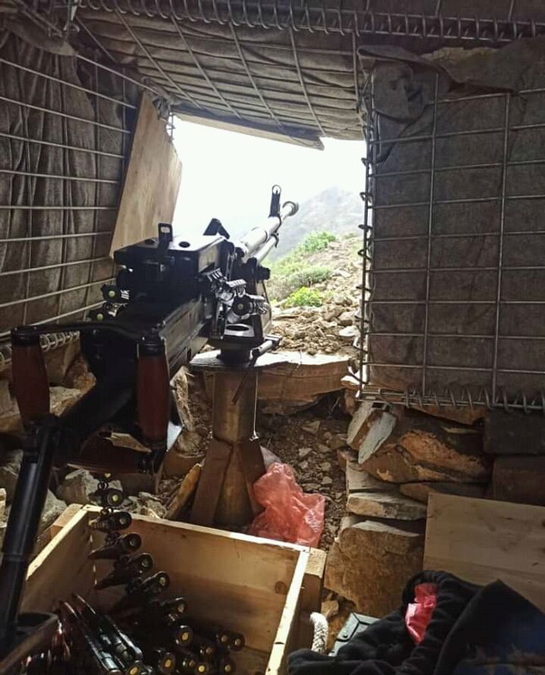 عناصر المقاومة في جبهة ثره محافظة أبين