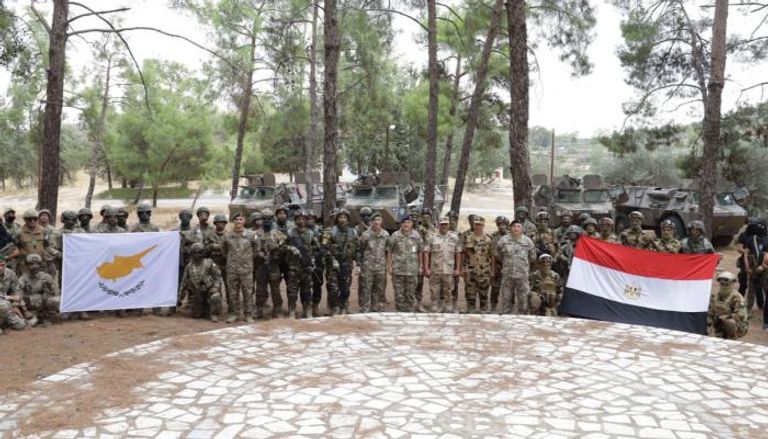 جانب من التدريب العسكري بين مصر وقبرص