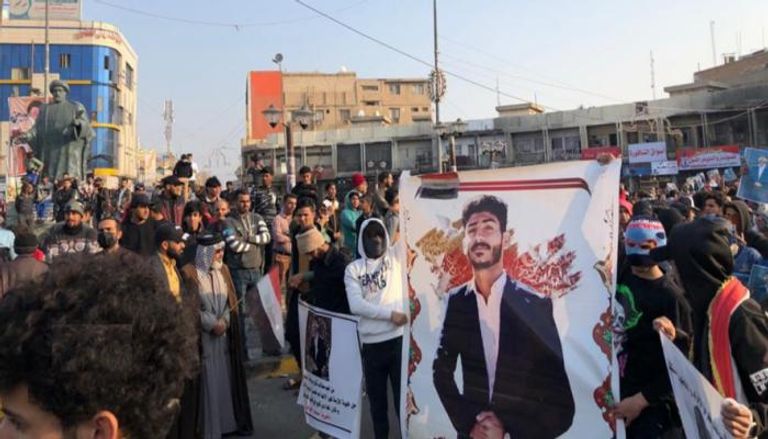 تظاهرة سابقة في جنوب العراق للمطالبة بالكشف عن مصير ناشط مغيب