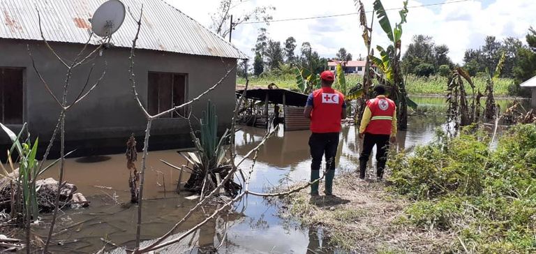 منزل تضرر بسبب الفيضانات في بوروندي