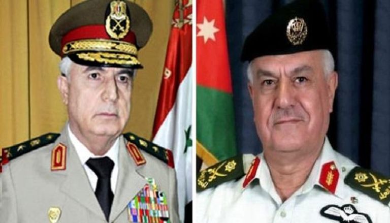 وزير الدفاع السوري ورئيس هيئة الأركان المشتركة للجيش الأردني 