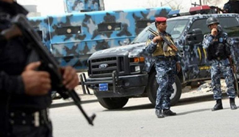 قوة من الشرطة العراقية خلال مهمة أمنية