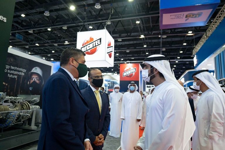  الشيخ حمدان بن محمد بن راشد آل مكتوم خلال فعاليات غازتك 2021 