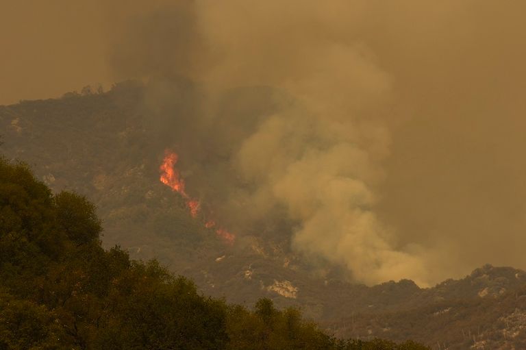 جانب من حرائق الغابات في كاليفورنيا - أ.ف.ب