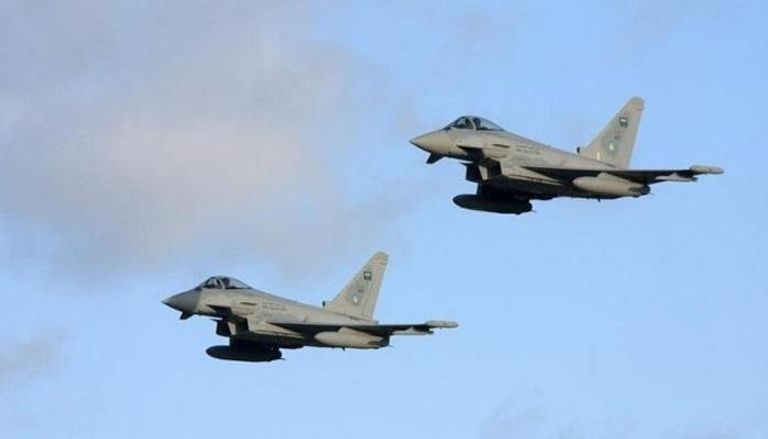 طائرتان للتحالف خلال عملية سابقة ضد مواقع مليشيات الحوثي