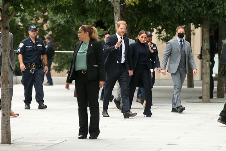 الأمير البريطاني هاري وزوجته ميجان ماركل في نيويورك