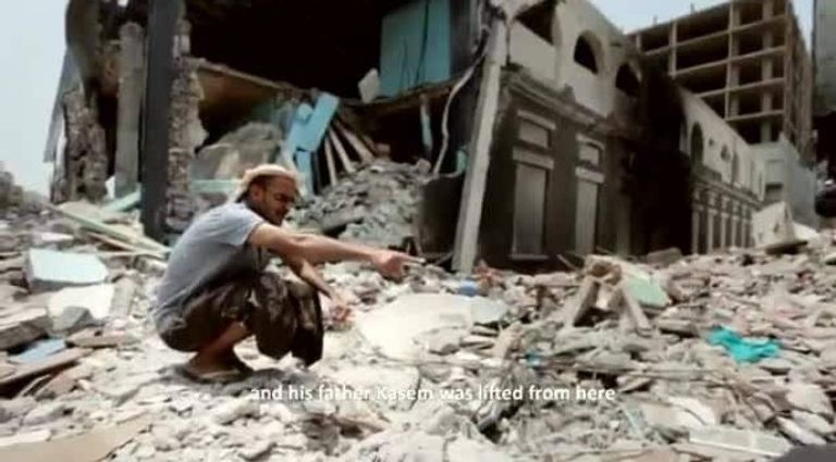 مشهد من الفيلم الوثائقي "دواعش عدن"