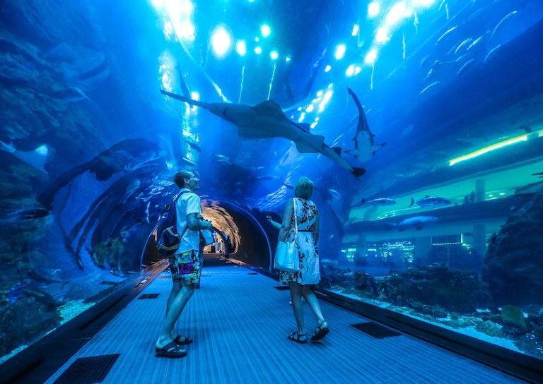 عائلة سعودية تتسوق في دبي