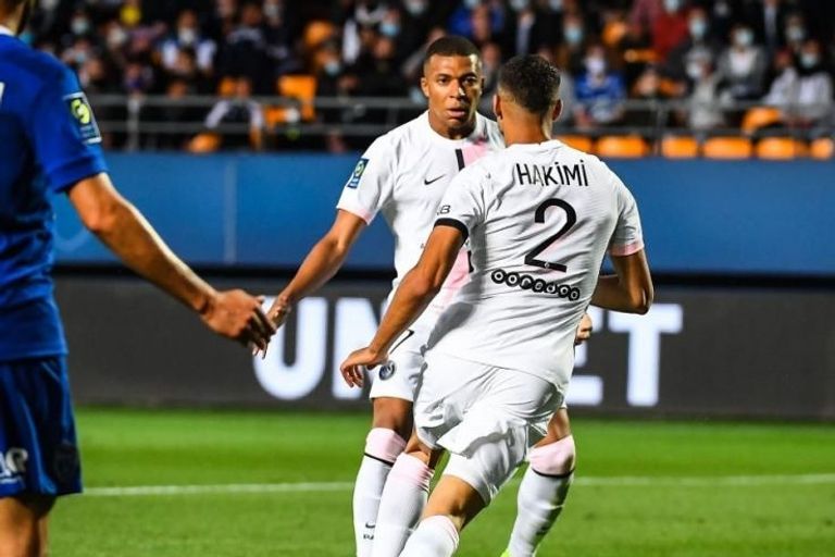 مبابي وحكيمي  أشرف حكيمي