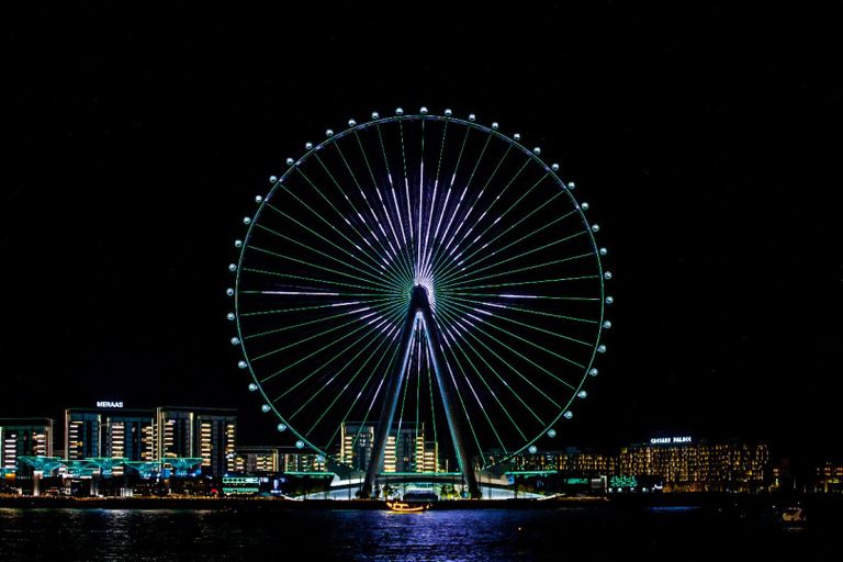 معالم دبي تحتفي باليوم الوطني السعودي الـ91