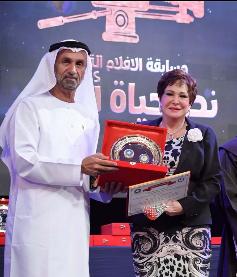 جانب من حفل توزيع مسابقة الأفلام القصيرة بالقاهرة