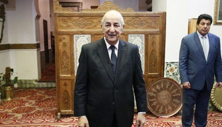 الرئيس الجزائري عبد المجيد تبون بمقر الرئاسة - أرشيفية