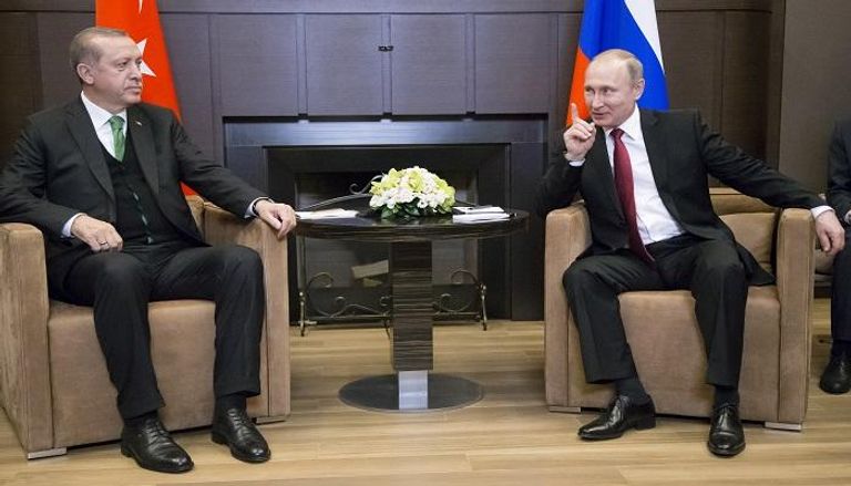 الرئيسان الروسي والتركي في لقاء سابق