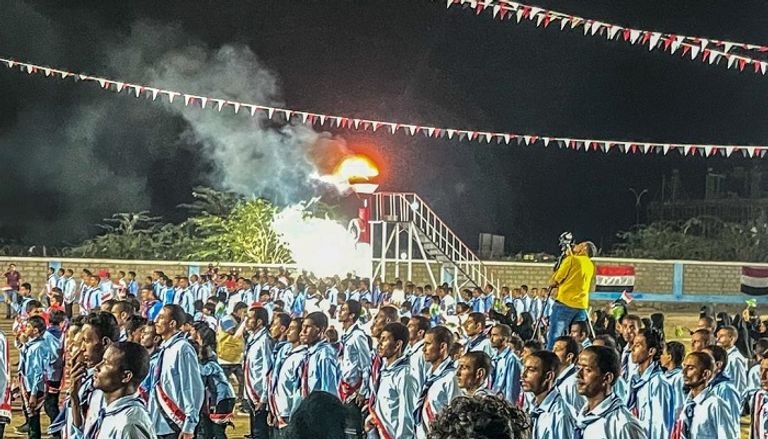 جانب من احتفالات إشعال شعلة اليوم الوطني في اليمن- العين الإخبارية