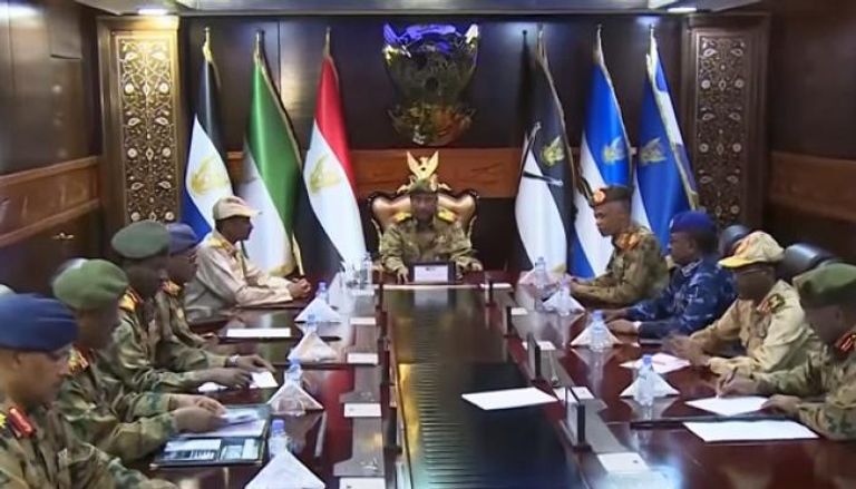 اجتماع سابق لقيادات الجيش السوداني برئاسة البرهان