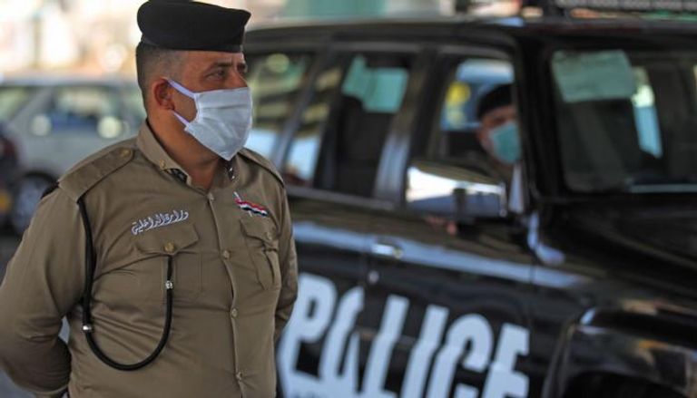 عنصر أمني في أحد شوارع بغداد