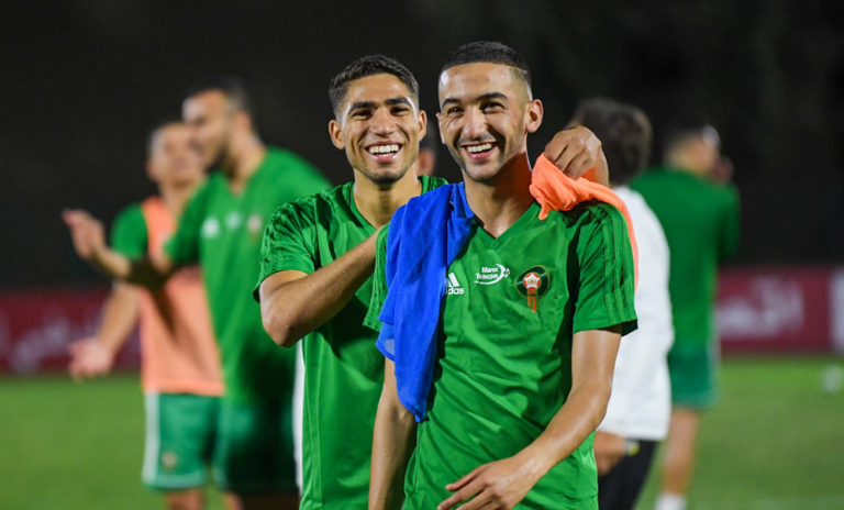 حكيم زياش وأشرف حكيمي محمد صلاح ورياض محرز