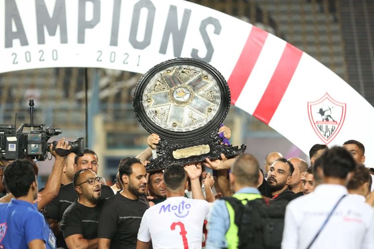الزمالك بطل النسخة الأخيرة للدوري المصري اتحاد الكرة المصري