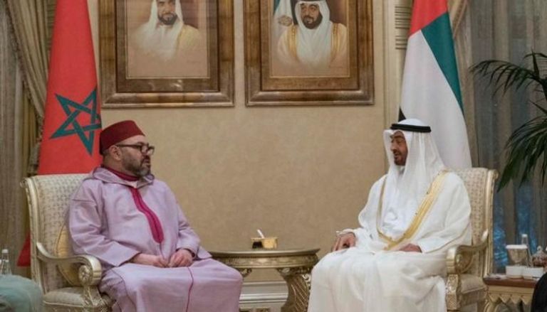 لقاء سابق بين الشيخ محمد بن زايد آل نهيان والملك محمد السادس