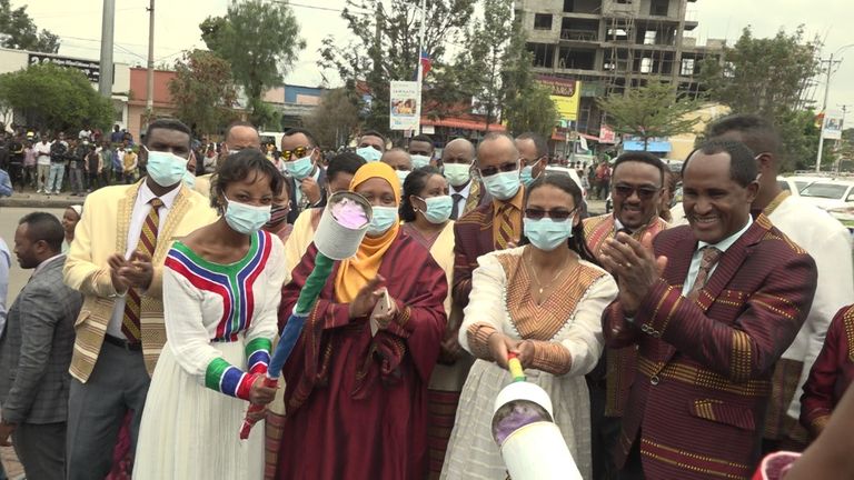 جانب من احتفال إثيوبيا بيوم السياحة 