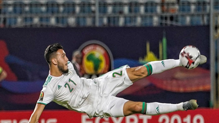 رامي بن سبعيني جمال بلماضي مدرب منتخب الجزائر