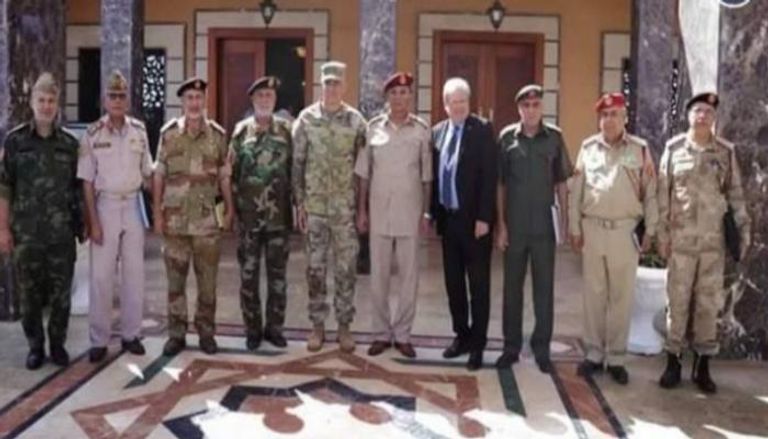 لجنة "5+5" العسكرية مع الوفد الأمريكي في طرابلس