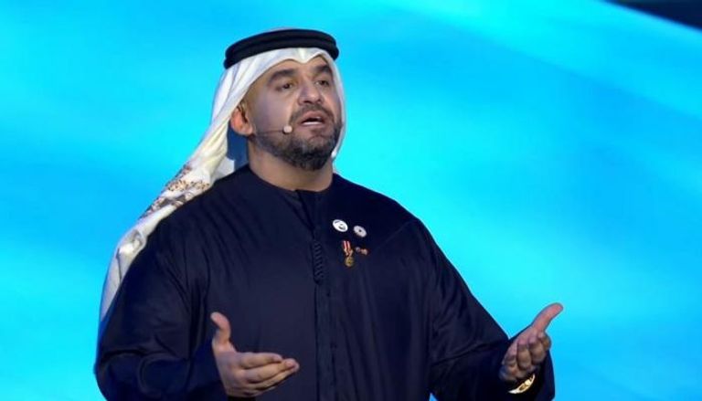 الفنان الإماراتي حسين الجسمي في حفل إكسبو 2020 دبي