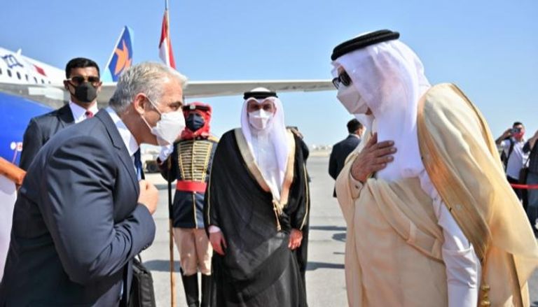 جانب من استقبال لابيد في البحرين