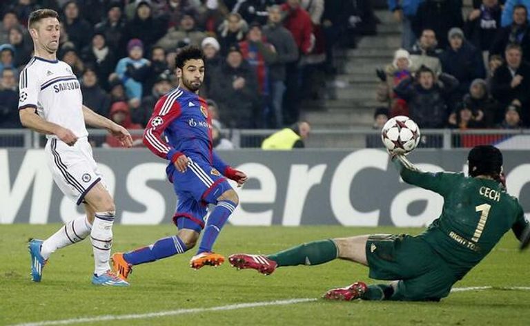 صلاح ضد تشيلسي مع بازل محمد صلاح نجم ليفربول ضد تشيلسي