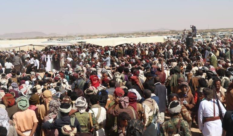 عناصر قوات ألوية العمالقة في شبوة اليمنية