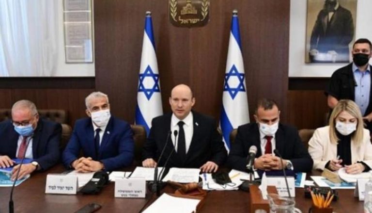 جانب من اجتماع الحكومة الإسرائيلية برئاسة بينيت