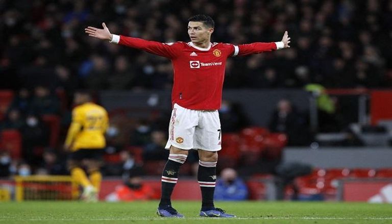 كريستيانو رونالدو نجم مانشستر يونايتد مان يونايتد ضد ولفرهامبتون