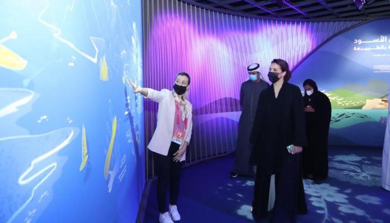 وزيرة التغير المناخي والبيئة بدولة الإمارات خلال الزيارة