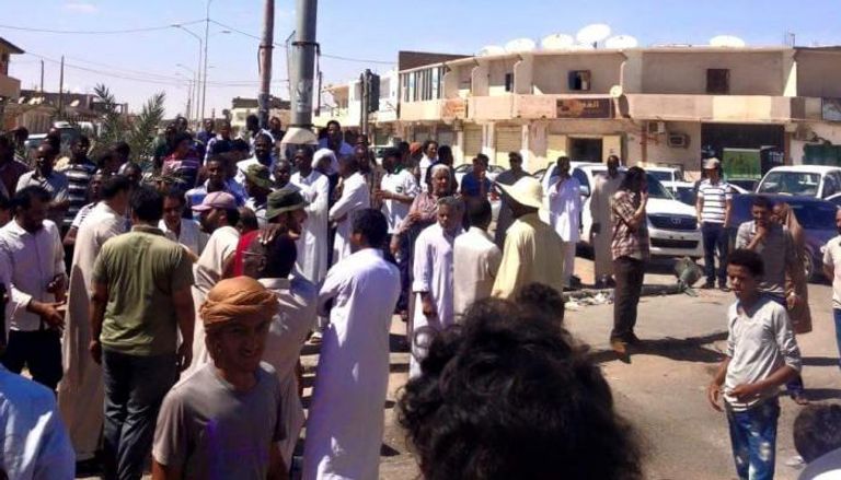 مظاهرة في الجنوب الليبي للمطالبة بالانتخابات 