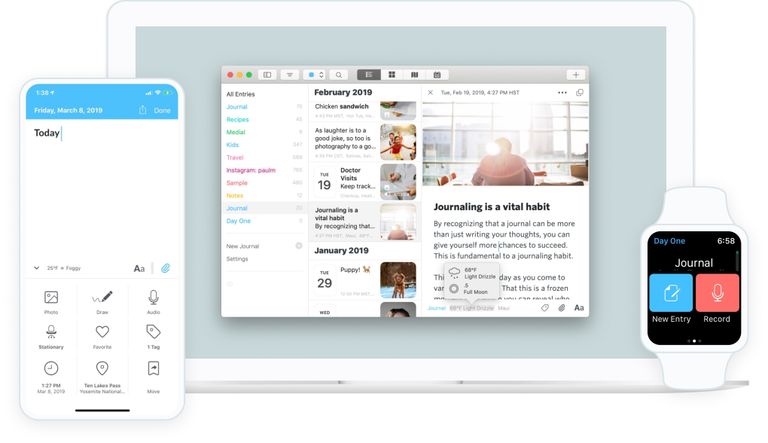 تطبيق Day One تطبيق Strava