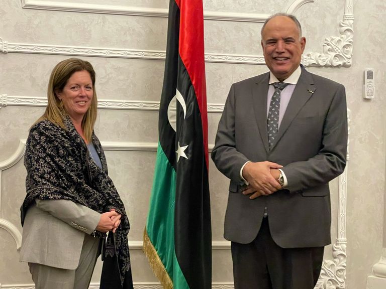 أعضاء الرئاسي الليبي والمستشارة الأممية ستيفاني وليامز