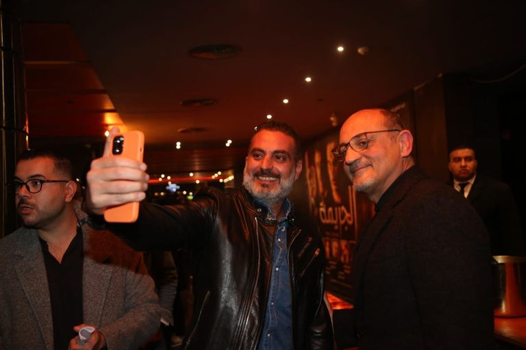 أحمد عز يحتفل بفيلم