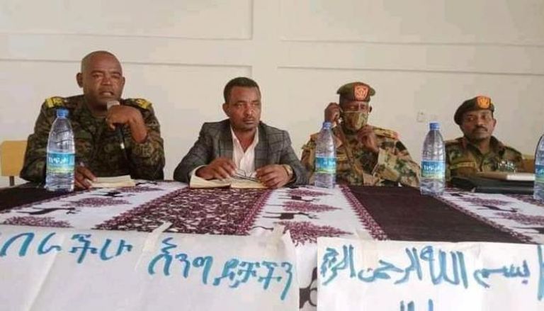 جانب من الاجتماع الإثيوبي السوداني