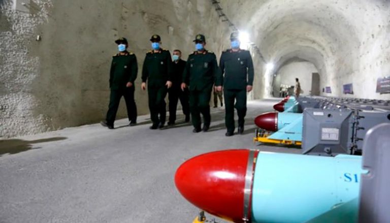 صواريخ بقاعدة تابعة للحرس الثوري الإيراني- أرشيفية