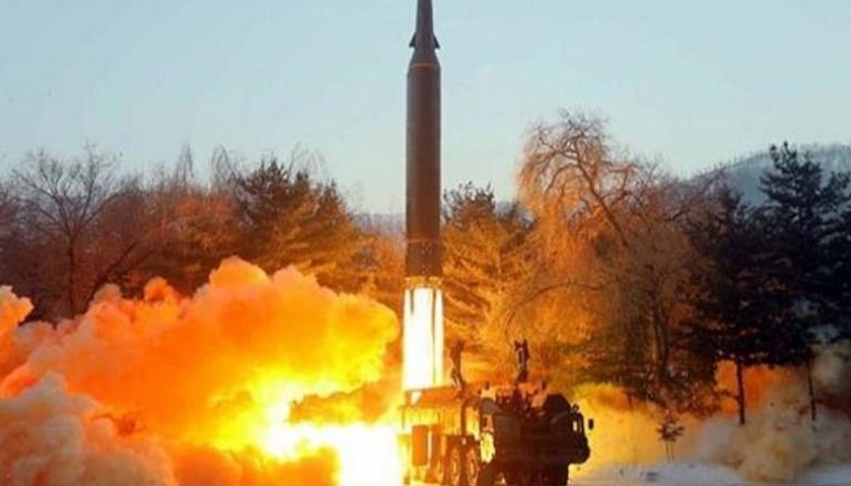 الصاروخ الكوري الشمالي لحظة إطلاقه