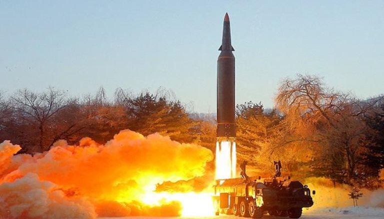 اختبار لإطلاق صاروخ على موقع لم يكشف عنه في كوريا الشمالية